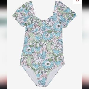 Janie and Jack Retro Print One Piece swimsuit,  Size 6, New With Tags!!!